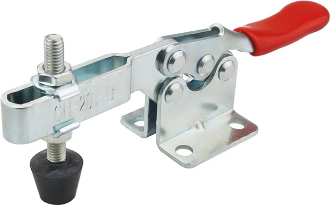 Toggle Clamp 4 Pack 201-B Style Quick Release Toggle Latch Hold Down Clamp Antiskid Red Horizontal Clamp 360Lbs Holding Capacity Quick Release Woodworking Tool