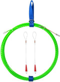Fish Tape Wire Puller Through Wall Wire Threader Fish plus Fish Cable Fastener with Steel rope 32FT(10M)