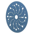 3M AMAPR Hookit 3M Blue Abrasive Discs 36180, Multi-Hole, Featheredging, Primer Sanding, Paint Preparation, 6 in, 320 Grade, 50 Discs/Carton