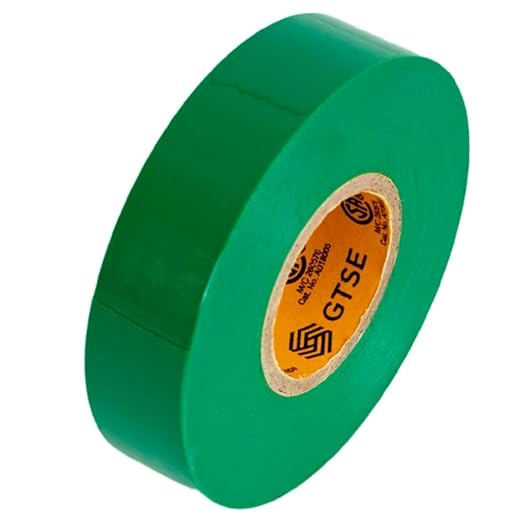 GTSE Green Electrical Tape, 240 Rolls Bulk Box – Waterproof, Industrial Grade Vinyl, 3/4 in x 66ft– Strong Self-Adhesive PVC Electric Tape for Wire Insulation, 7 Mil, 600V – UL/CSA Listed