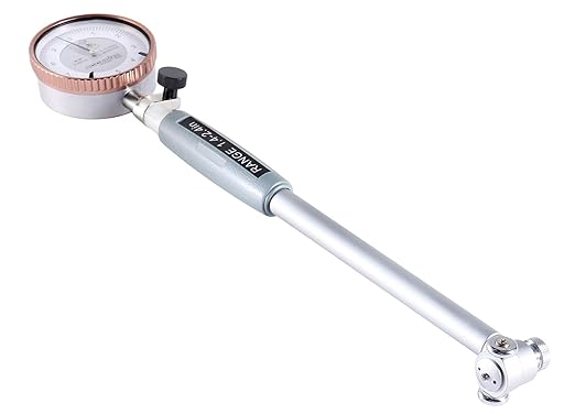Accusize Industrial Tools 1.4-2.4'' by 0.0001'' Dial Bore Gage, Stem Length 6'', Ee20-1024