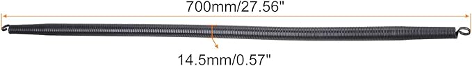 MECCANIXITY Spring Tube Bender OD 14.5mm/0.57" Steel Spring Pipe Bending Tubes 700mm/27.56" Long for 1/2" PVC Pipe(ID 16mm) in Home Renovations,Electrician Wiring Bending Pipe(insert-pipe use)