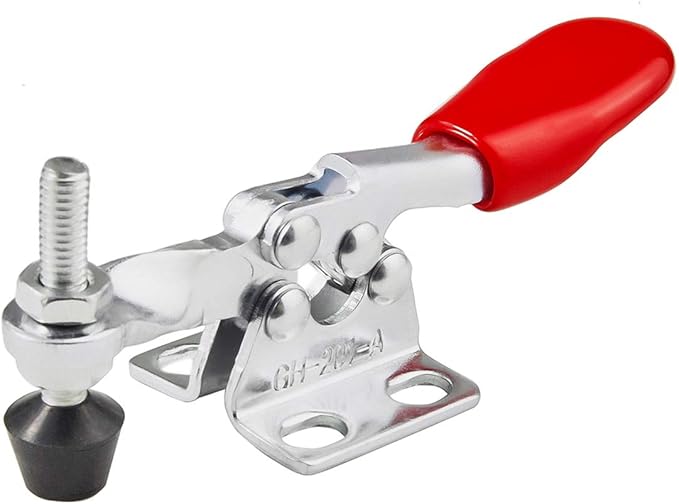 6PCS Toggle Clamp 201A Hand Tool 60 lbs / 27kg Holding Capacity Antislip Horizontal Quick Release Tool