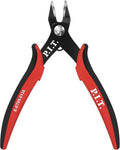 P.I.T. Micro Wire Cutter, 5.5'' Precision Electronics Flush Cutter with TPU Handle, Spring Loaded Wire Cutter for Crafting, Electronics, Jewelry Making