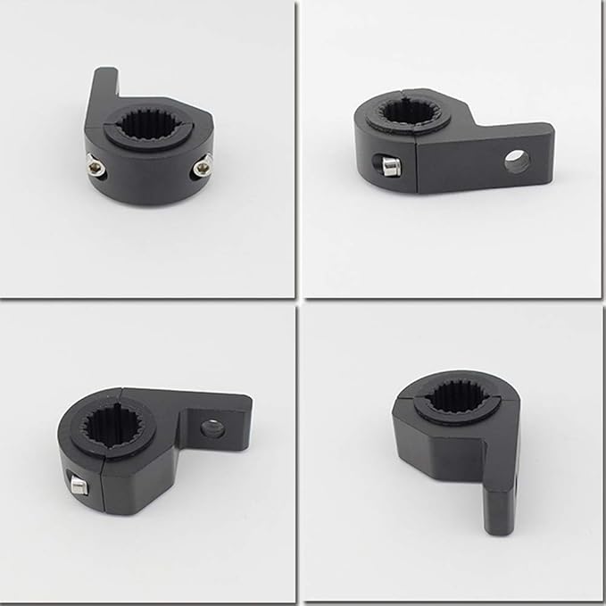 Motorcycle Bull Bar Mounting Bracket 4PCS Horizontal Light Mount Clamp Kit for 0.59" /0.75" /0.87"/0.98"/1.1"/1.25"Tubes fit for LED Driving Lights, Spotlights Fits Truck, ATV, & Motorcycle Crash Bars