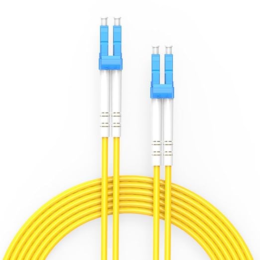 LC to LC Fiber Patch Cable,1G/10GB Single Mode Duplex LC-LC 9/125um SMF Fiber Optic Cable Cord LSZH for SFP Transceiver, Router, Fiber Networks and More (1M)
