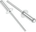 170pcs 5/32" x 1/2" Aluminum Blind Rivets, 4 x 12mm Pop Rivets,Rivets for Metal,Silver-(VG10105)