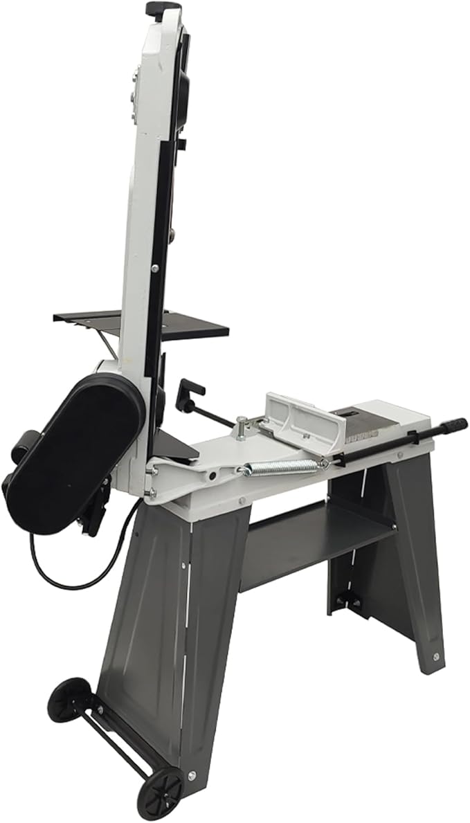 TECHTONGDA 1/2HP Metal Band Saw 420W Horizontal/Vertical Bandsaw, 110V Portable Cutting Machine, 3-Speed Blade, Vise Tilting 0-45º for Metal Wood Plastic
