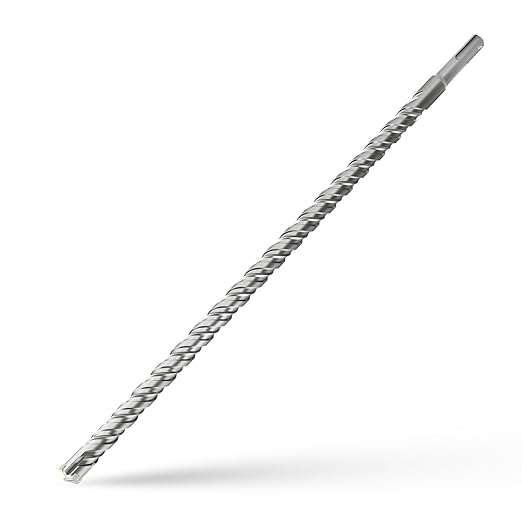 CSOOM SDS Plus Rotary Hammer Drill Bit 9/16"x18.11", Professional Concrete Drill Bit for Concrete, Brick, Stone and Cement Walls