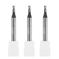 3PCS 1/16" Micrograin Carbide Square End Mill Set 2 Flute HRC 55 AlTiN Coating End Milling Bits for Milling Alloy Steels, Hardened Steel, CNC Router Bits