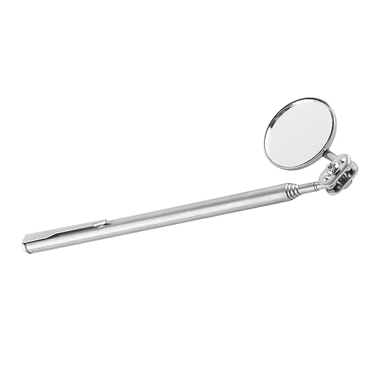 Car Inspection Mirror, Telescoping Inspection Mirror with Handle, 30×600mm