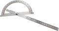 Haidong Angle Measuring Instrument Stainless Steel Protractor 0-180 Degree Rotary Arm Measuring Ruler Woodworking Degree Protractor（15cm）1PCS