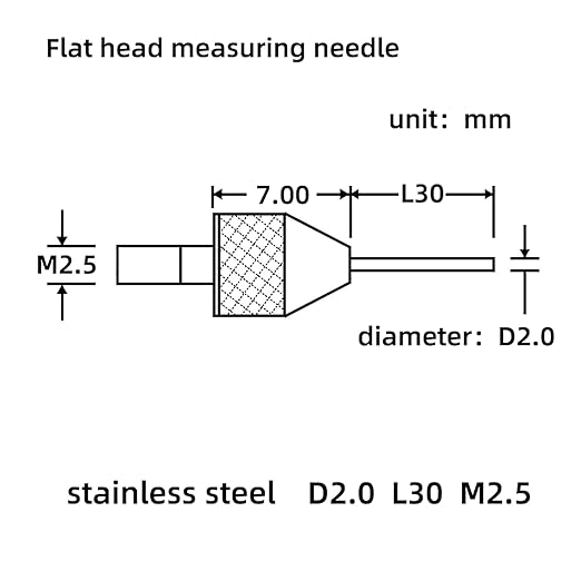 Digital dial Gauge, with a Range of 0-1in/25.4mm and a Digital Indicator Accuracy of 0.001mm/0.00005 "Metric and Imperial Measure Tool Electronic Dial Gauge (ACE-Q25)