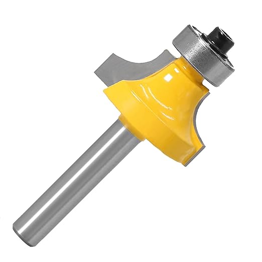 1/4Shank 4pcs Corner Rounding Bit Set(5/16" 3/16" 1/4" 1/8" Radius 4Pcs) Corner Rounding Edge-Forming Roundover
