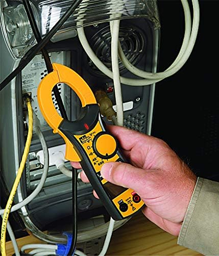 IDEAL Electrical 61-744 Clamp Meter 600 Amp AC with NCV, Voltage Indicator, CATIII for 600V, Yellow