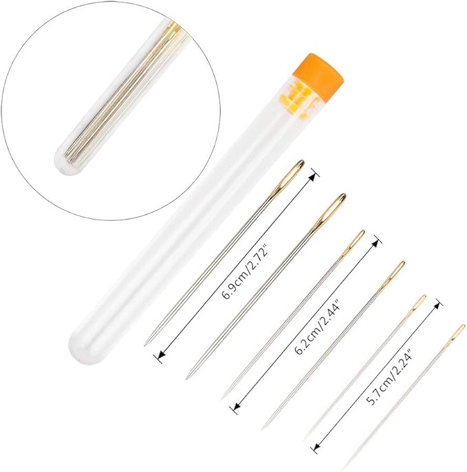 Set of 16 Bookbinding Tools, findTop Bone Folder Creaser Waxed Linen Thread Wood Handle Awl Large-Eye Needles for Handmade DIY Bookbinding Crafts and Sewing Supplies