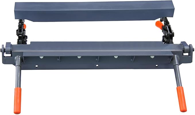 KAKA INDUSTRIAL Sheet Metal Brake, 24-Inch Metal Brake Bender, 18-Gauge Mild Steel Capacity, Heavy-Duty Metal Break, 0-135 Degrees Adjustable Siding Brake W-2418