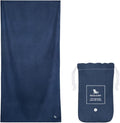 Dock & Bay Beach Towel - Quick Dry, Sand Free - Compact, Lightweight - 100% Recycled - Includes Bag - Essential - Deep Sea Navy, Extra Large (200x90cm, 78x35)
