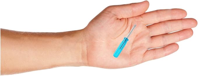 5PCS Mini Phillips Screwdriver, 2mm Cross Head with Blue Non-slip Handle for Small Appliances, 1.77"(45mm) Total Length, Non-magnetic
