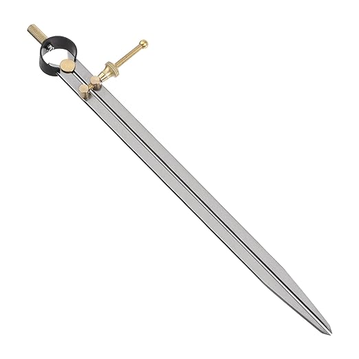 Spring Joint Caliper - [12 Inch] Carbon Steel Spring Divider Caliper with Brass Fulcrum for Metalworking Drawing Use, Flat Leg