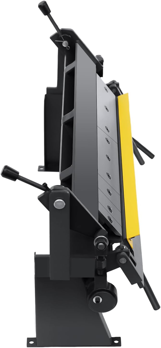 24In Industrial Sheet Metal Hand Brake, Box and Pan Brake, Benchtop Sheet Metal Folder Bending Brakes for Carbon Steel, Copper Plate, Aluminum Plate
