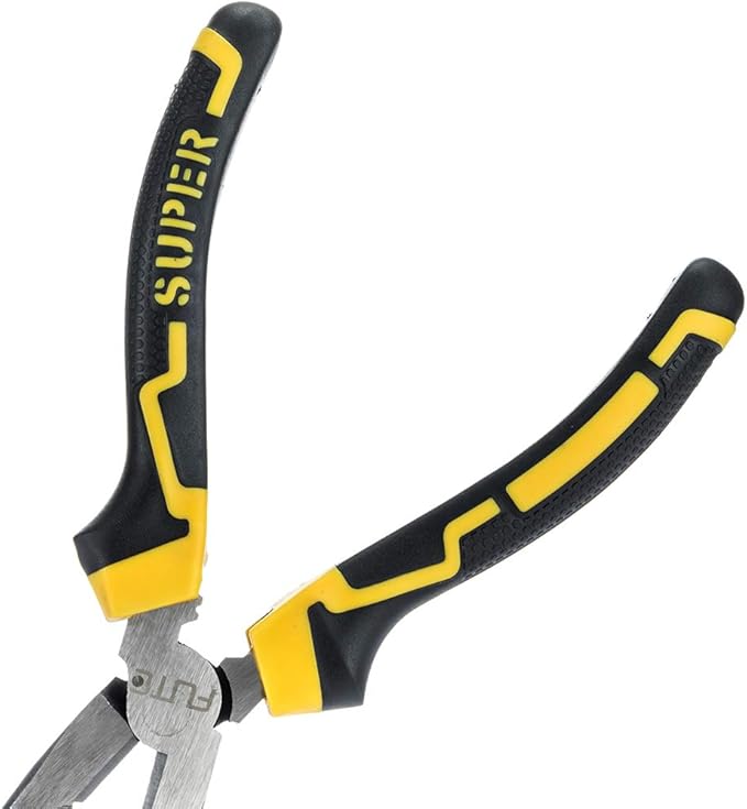 8 inch Needle Nose Pliers with Side Cutter|Forged From Chrome Vanadium Steel