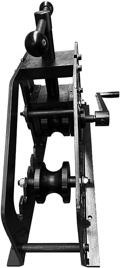 Manual Metal Tube Bender Machine, 1-1/4" to 2" Round Roller Stretcher Shrinker Bench Bending Set GDAE10 Heavy Duty Pipe Bender Tubing Notcher Durable Working Tools TR-60 for Flats, C Channel, Square