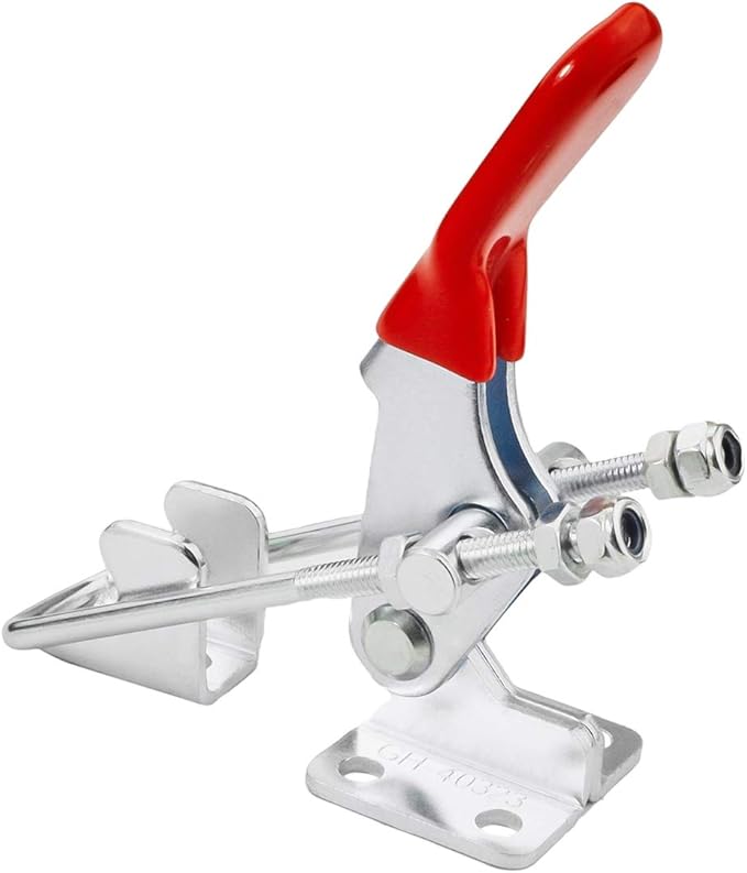 GH-40323 Latch Type Toggle Clamps Set Hand Tool Quick Release Tool, 163kg/360lbs Metal Horizontal Holding Capacity, Pack of 6