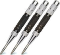 ALLY Tools Super Strong 3 PC SET of 6 Inch Heavy Duty Automatic Center Punch, Perfect Automatic Center Punch for Metal, Wood, Plastic, Glass, and Marble – Features Spring Loaded Center Punch Design