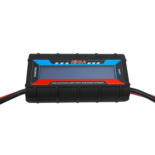 2Pcs 150A RC Watt Meter, DC 0-60V High Precision Power Analyzer, Volt Amp Watt Checker with Digital LCD Screen for Voltage/Current/Power/Charge/Energy Measurement