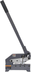 KAKA INDUSTRIAL Sheet Metal Cutter - 10 inch Manual Plate Shear HS-10 | 0.51 inch Round Steel Capacity | Bench-Mount Throatless Design
