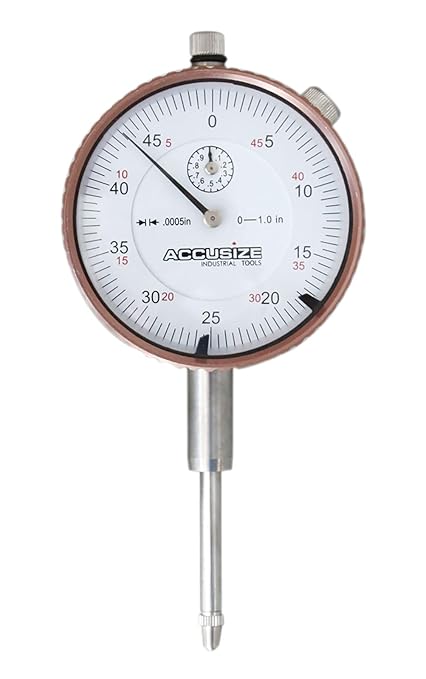 Accusize Industrial Tools 0-1'' by 0.0005'' Dial Indicators, P900-S099