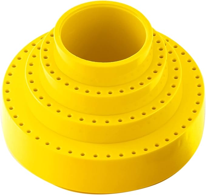 DZQ Rotating Bur Holder 116 Holes,Rotary Tool Holder 1/8" Diameter,Mandrel Drill Holder 360 Degree Rotating,for Drill Home and Garage Tool Accessories(Yellow)