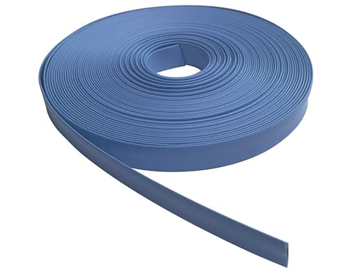 Kable Kontrol Heat Shrink Tubing - 1/2” Inch - 100' Ft Long, Blue Polyolefin - 2:1 Industrial Shrink Tube & Cable Sleeve for Electrical Wire Insulation - Rated for 600 V