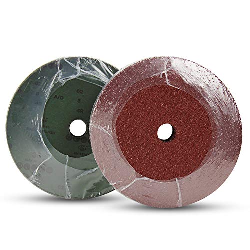 BHA Aluminum Oxide Resin Fiber Sanding and Grinding Discs, 7” x 7/8” Arbor Hole, 60 Grit - 25 Pack