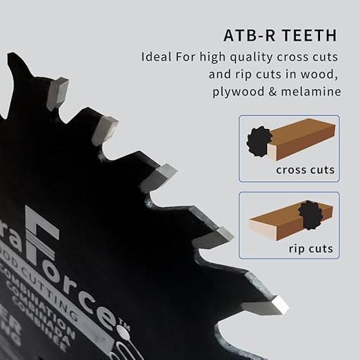 10 Inch 50 Tooth ATB Saw Blade with 5/8 Inch Arbor & DuraGuard Anti-Stick Coating for Miter Saws and Table Saws (DF1000SP50)