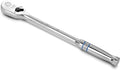DURATECH Extra Long Handle 1/4-Inch Drive Ratchet, 90-Tooth Ratchet Wrench with 8" Handle and Dust Proof Teardrop Enclosed Head, Reversible, CR-V Steel Made, CR-MO Head, Full Polished, Gifts for Men