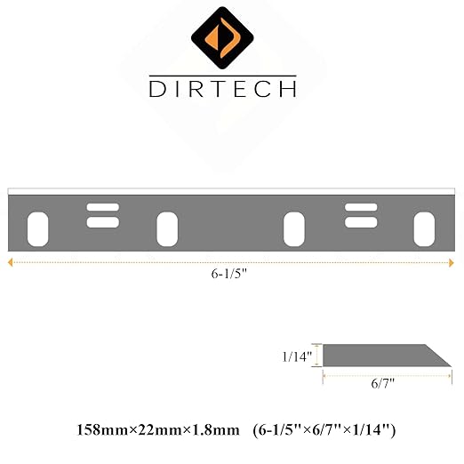 6-1/5 Inch HCS Planer Blades Jointer Knives for Delta 37-070, 37-072, 37-372, Triton TSPL152, SIP 01455, Craftsman 351.217680, 351.217890, 351.286300 Woodworking Tool Parts, 4 Pack