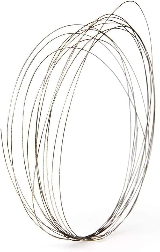 Coping Saw Steel Frame with 0.5mm Diamond Wire Hand Saw for Jade Marble Granite Metal Glass Ceramic (With 2 meters diamond wire saw)