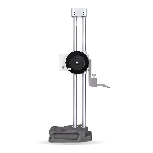 Dasqua 12"/300mm Double Beam Digital Height Gauge with Feed Wheel, Heavy Duty Cast Iron Base with Carbide-Tipped Scriber, Accuracy: ±0.0015"/0.04mm, Resolution 0.001"/0.01mm