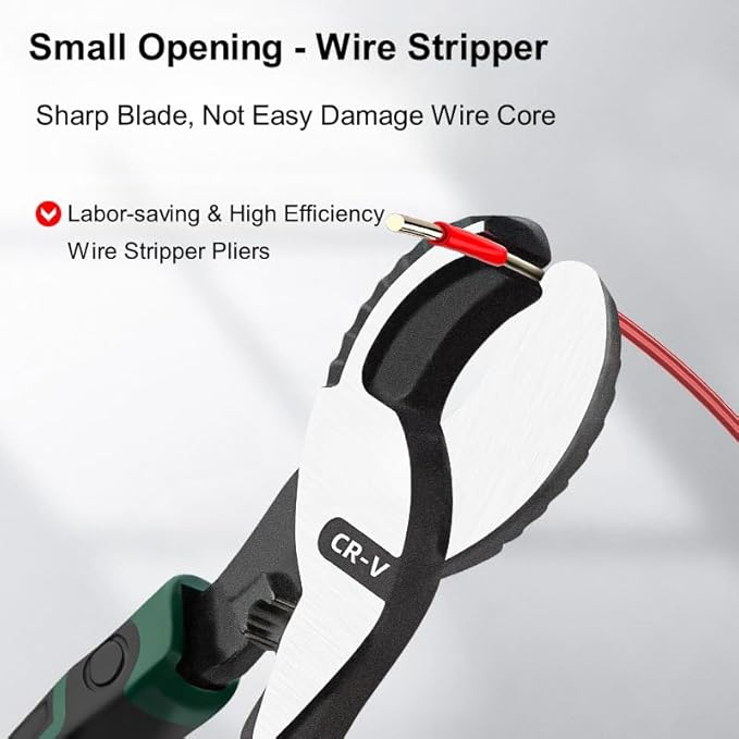 Wire Cutter Heavy Duty 10 Inch High Leverage Wire Cable Cutter Pliers Tool for Aluminum, Copper, Wire, Communications Cable