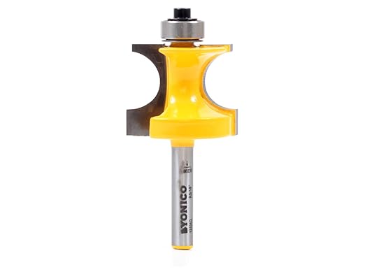 YONICO Bullnose Beading Router Bits 5/8-Inch Bead 1/4-Inch Shank 13194q