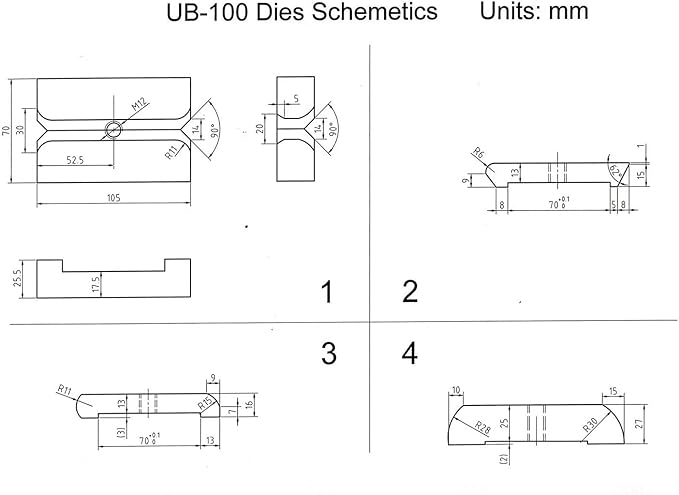 KAKA INDUSTRIAL Universal Bender, Manual Metal Bender, Strip Steel, Flat Steel, Round Steel, Angle Steel Rod Bender, Hot and Cold, 120 Degree Bar Bending Machine with Detachable Bending Lever UB-100