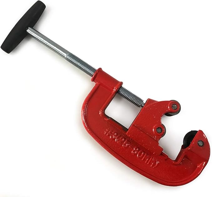 QWORK Professional Pipe Cutter Tool for 1-3" Pipes - Ideal for Plumbing, Automotive, and Construction Projects