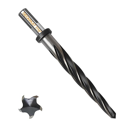 7/16" Reamer Drill Bit for Metal, M2 HSS Taper Reamer for Steel, Alloy, Wood, Plastic to Align, Enlarge Holes – 5-Spiral Flutes,3/8" Non-Slip Shank, 11mm Car Reamer, Bridge Construction Reamer