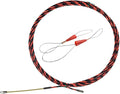 33ft/10m Fish Tape Cable Puller Kit - 6mm Diameter PET Electrical Wire Snake Tools for Wall Plate Wiring,Cord Threader Walls,Electrical Wire Fish Tape,Polyester Fish Tape for Cable