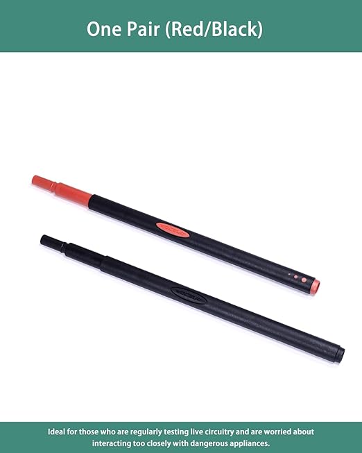 Multimeter Leads, Test Probe Extenders Kit, Extenders Fits Between Modular Test Probes& Leads(2 PCS, Black and Red) BC5540200