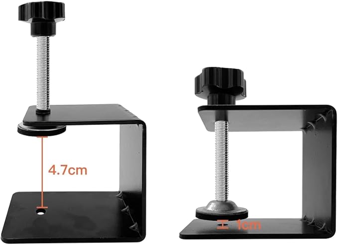 Drawer Front Installation Clamps, Cold-Rolled C Clamps for Woodworking, Door Installation Tools and Cabinet Tools with Protective Pads (1 Pcs)