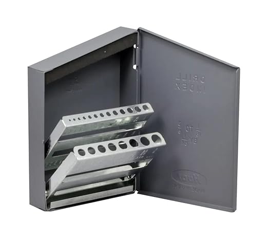 Drill America Drill Bit Index/Case, 1/16-3/8 by 64ths Stub Length (21 Sizes), 11350, HUT2021
