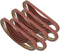 3/8x13 Sanding Belt, Premium Calcined Aluminum Oxide Grain Sandpaper, 40,60,80,120,180,240,320,400 (24/25 Pack) (80,120,240,320,400 Grit)